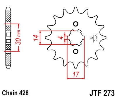 Звезда передняя JT Sprockets JTF273.15