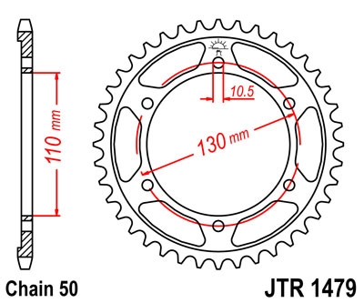 Зірка задня JT Sprockets JTR1479.47