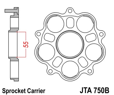 Держатель звезды JT Sprockets JTA750B