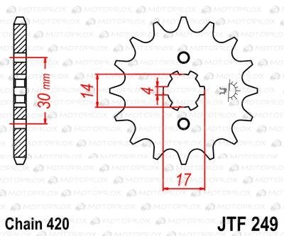 Звезда передняя JT Sprockets JTF249.13