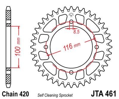 Звезда задняя JT Sprockets JTA461.50