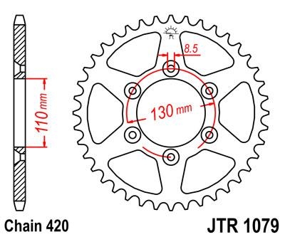 Звезда задняя JT Sprockets JTR1079.62