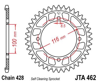 Звезда задняя JT Sprockets JTA462.49