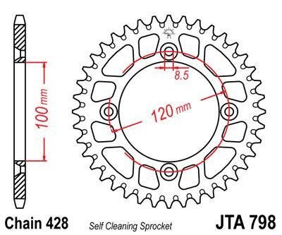 Звезда задняя JT Sprockets JTA798.49