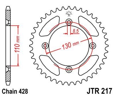 Звезда задняя JT Sprockets JTR217.49