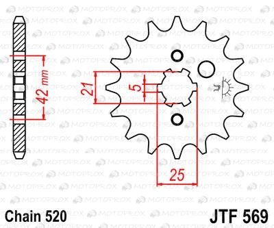 Звезда передняя JT Sprockets JTF569.10