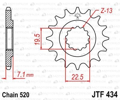 Звезда передняя JT Sprockets JTF434.14