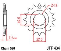 Звезда передняя JT Sprockets JTF434.15