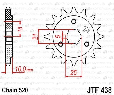 Звезда передняя JT Sprockets JTF438.15