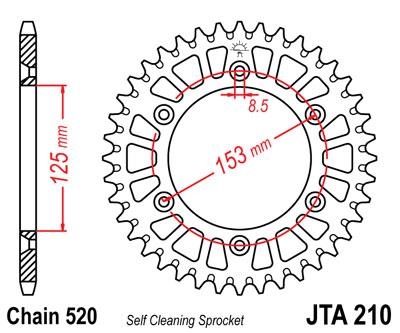 Звезда задняя JT Sprockets JTA210.42