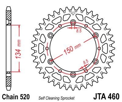 Звезда задняя JT Sprockets JTA460.49