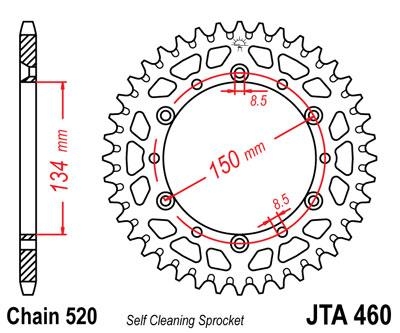 Звезда задняя JT Sprockets JTA460.51