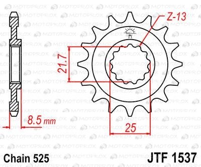 Звезда передняя JT Sprockets JTF1537.17