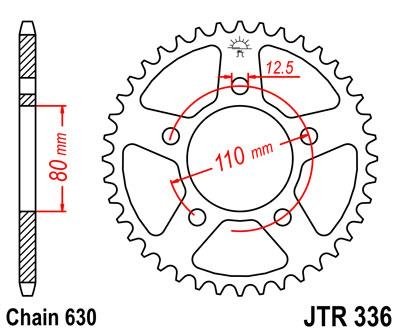 Звезда задняя JT Sprockets JTR336.35