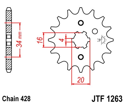 Звезда передняя JT Sprockets JTF1263.11