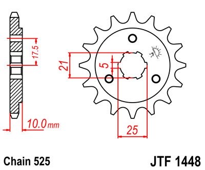 Звезда передняя JT Sprockets JTF1448.15