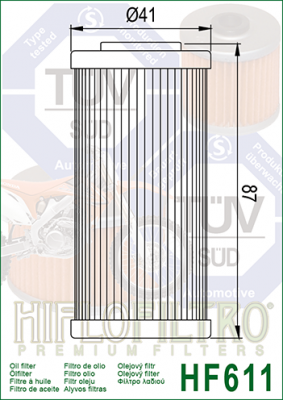 Фильтр масляный HifloFiltro HF611