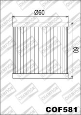 Фильтр масляный Champion COF581
