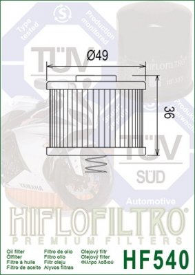 Фильтр масляный HifloFiltro HF540