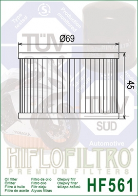 Фильтр масляный HifloFiltro HF561