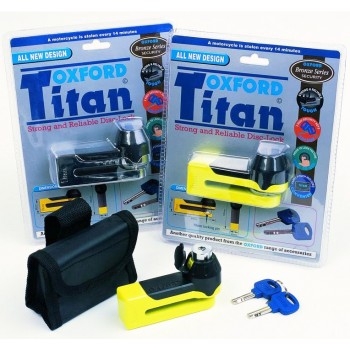 Замок противоугонный на диск Oxford Titan Yellow