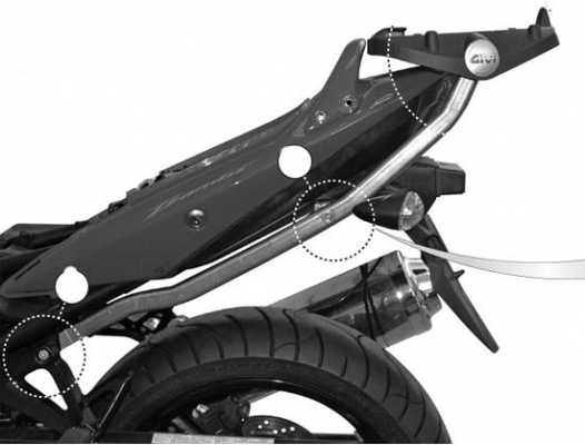 Крепление для Suzuki GSF Bandit 650(09-13) под центральный кофр Крепление для Suzuki GSF Bandit 650(09-13) под центральный кофр