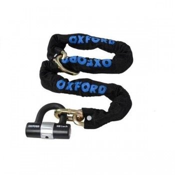 Цепь противоугонная с замком Oxford HD Loop Chain Lock 1.2м x 10мм