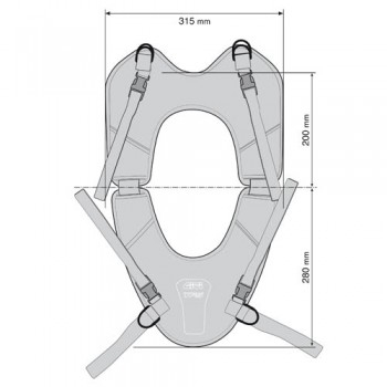 Крепление мотосумок на бак (для пластиковых баков) GIVI T460B