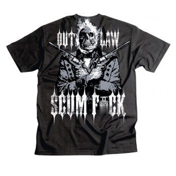 Мотофутболка Sikspak Outlaw Scumfuck Black XL