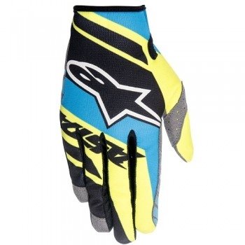 Мотоперчатки Alpinestars Racer Supermatic Gloves Black-Blue-Yellow XL