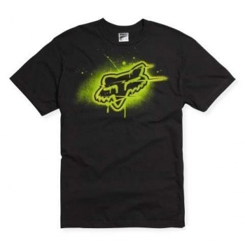Футболка FOX Blamo s/s Tee Black-Green L