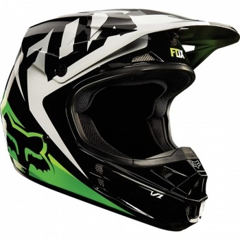 Мотошлем FOX V1 Race Black-Green M