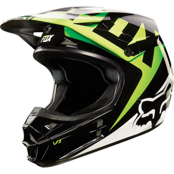 Мотошлем FOX V1 Race Black-Green M