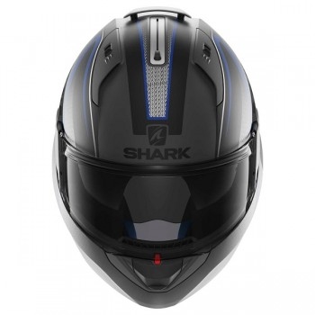 Мотошлем Shark Evo-One Astor Black-Grey-Blue Matt M