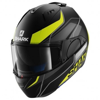 Мотошлем Shark Evo-One Krono Black-Grey-Yellow Matt XL