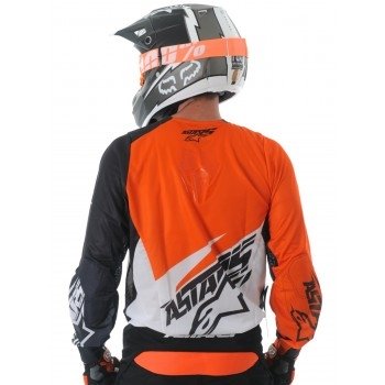 Кроссовая футболка (джерси) Alpinestars Techstar Orange-Black L