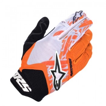 Мотоперчатки Alpinestars Racer Black-White-Orange M