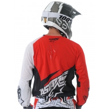 Кроссовая футболка (джерси) Alpinestars Techstar Black-Red S