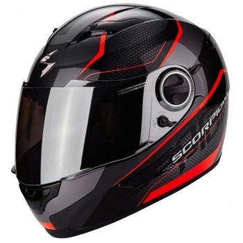 Мотошлем Scorpion EXO-490 Vision Black-Neon-Red L