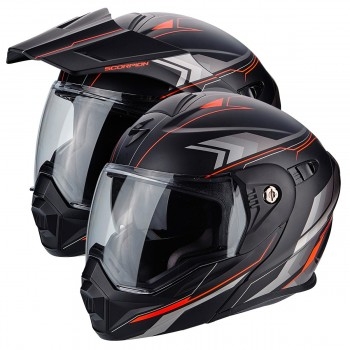 Мотошлем Scorpion ADX-1 Anima Matt Black-Rred 2XL
