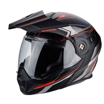 Мотошлем Scorpion ADX-1 Anima Matt Black-Rred 2XL