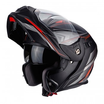 Мотошлем Scorpion ADX-1 Anima Matt Black-Rred 2XL