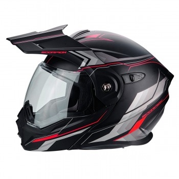 Мотошлем Scorpion ADX-1 Anima Matt Black-Rred 2XL