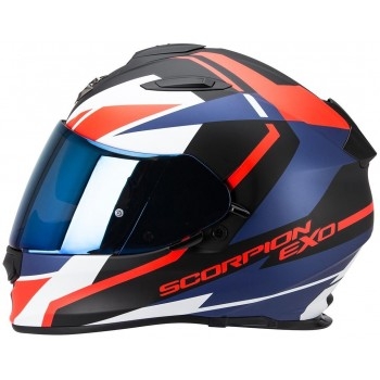 Мотошлем Scorpion Exo-510 Air Fujin Matt Black-Neon-Red-Blue XL