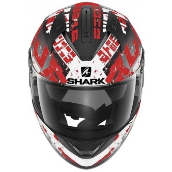 Мотошлем Shark Ridill Kengal Mat Black-Red-White M