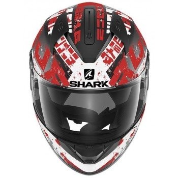 Мотошлем Shark Ridill Kengal Mat Black-Red-White S