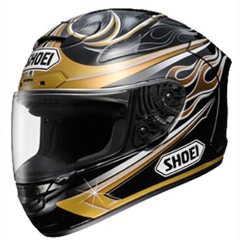 Мотошлем Shoei X-Spirit II Vermeulen 4 TC-9 Black-White-Gold L