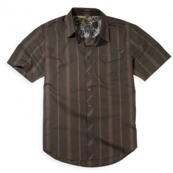 Рубашка FOX Monument s/s Woven Dark Brown S