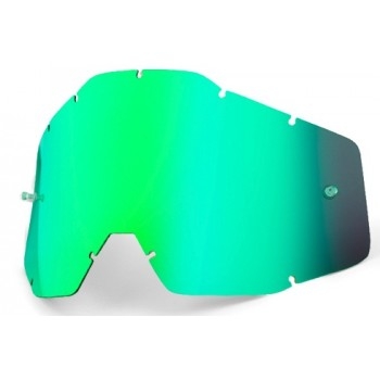Линза для мотоочков 100% Racecraft/Accuri/Strata Replacement Lens Green Mirror Anti-Fog