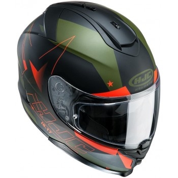 Мотошлем HJC IS-17 ARMADA MC7F Black-Green-Orange L